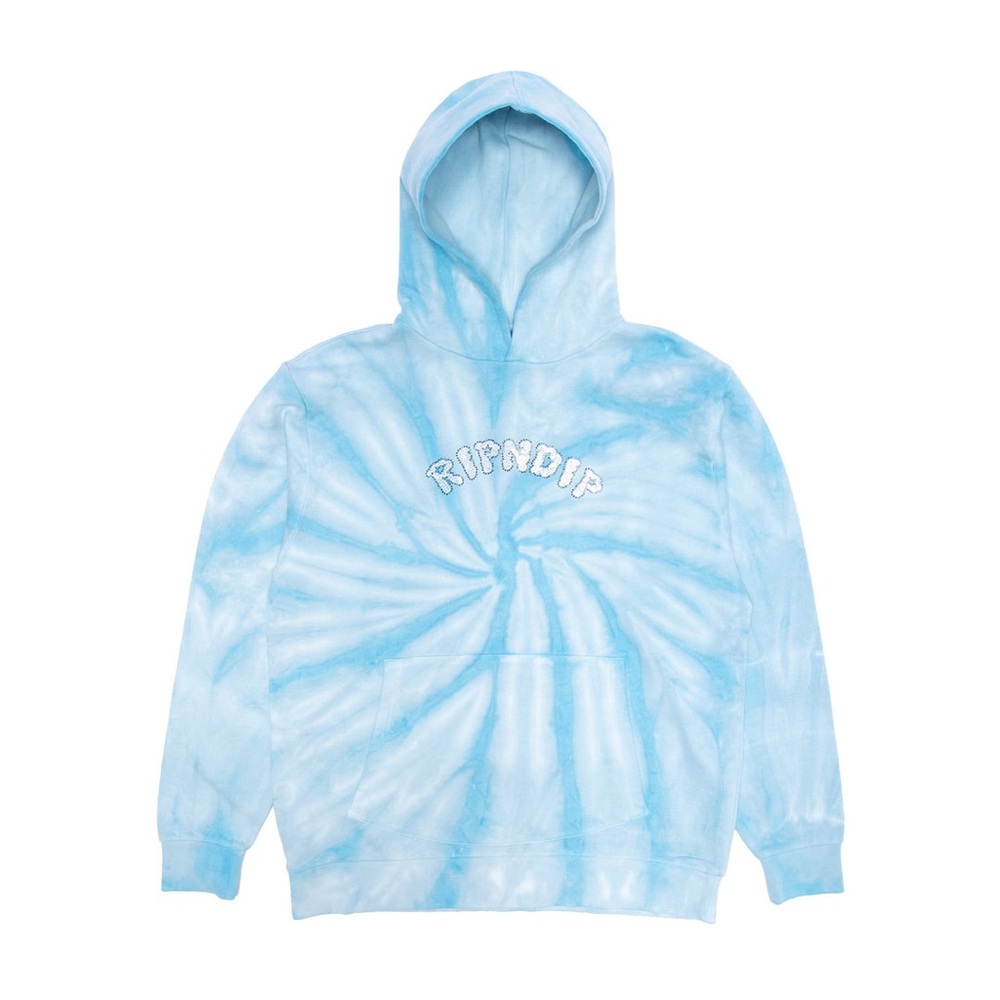 Ripndip- SENT FROM HEAVEN HOODIE (LIGHT BLUE SPIRAL DYE)